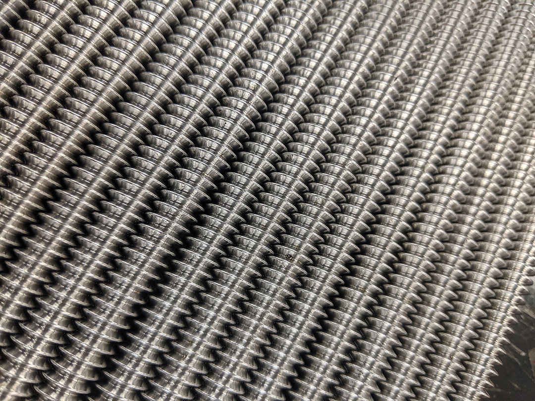 Close-up of Unified Threaded Rods