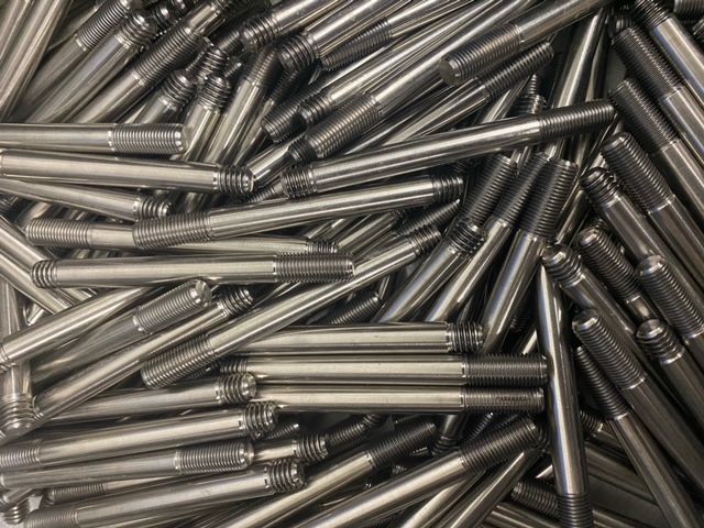 3/8" diameter double end studs made out of 316 stainless steel