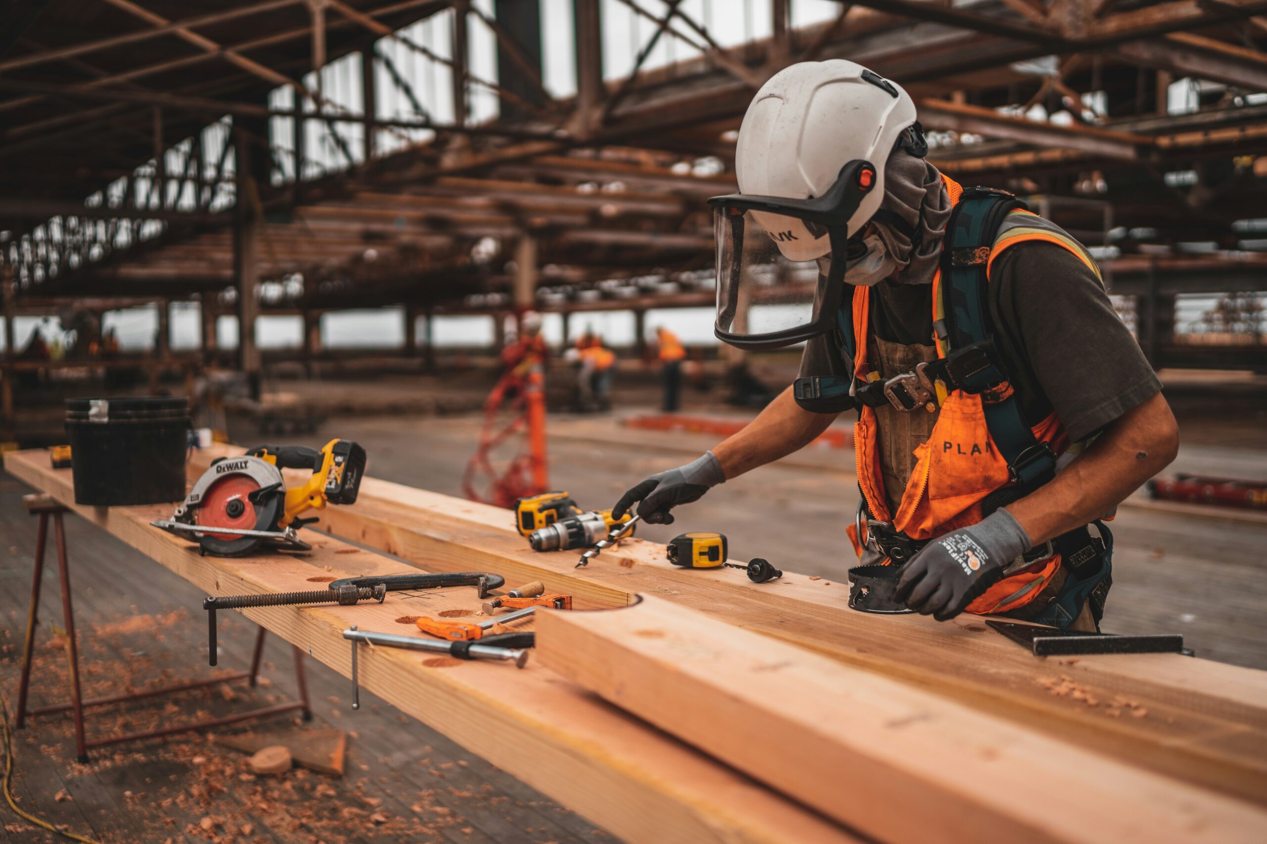 picture of a man working in the construction industry