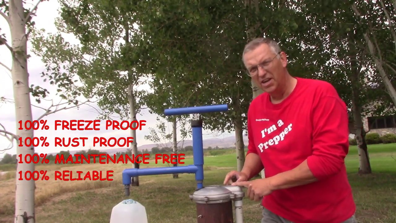 Picture of founder of Apocalypse Well Pumps standing by one of his pumps